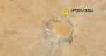 מכתש הפגיעה בדרום מצרים, מתוך Google Earth