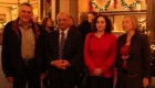 משמאל לימין: פרופסור שכטמן, השגריר בני דגן, עירית דגן וציפי שכטמן בלובי של מלון "גרנד". צילום: דוברות הטכניון