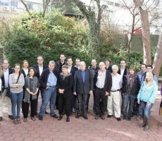 חוקרי הטכניון עם חוקרים גרמנים בכנס שהתקיים בטכניון לקראת החתימה על הסכם השותפות. צילום: דוברות הטכניון