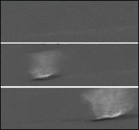 שדוני אבק שצולמו בידי החללית ספיריט, אפריל 2005