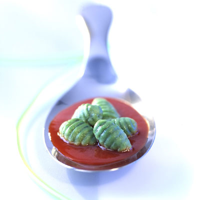 Spirulina Gnocchis, מתכון שעשויים יום אחד לבשל אותו מאוכל הגדל בחלל. תצלום: סוכנות החל האירופית