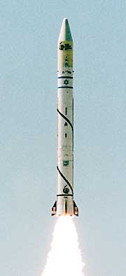 In the photo: the launch of the Ofek 1 satellite in 1998