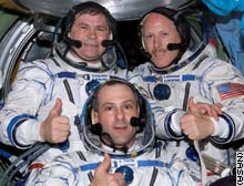 The space station crew as of February 2003