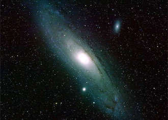 Our large neighboring galaxy - Andromeda. Photo: Hubble Space Telescope