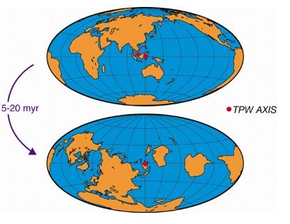 If such a phenomenon were to occur today, how would the continents rearrange themselves? Illustration - Prof. Adam Maloof, Princeton University