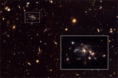 Galaxies are merging