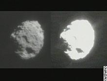 The nucleus of Comet Wild-2 from the shortest possible distance - photographed from the Stardust spacecraft at the peak of approach - 250 kilometers
