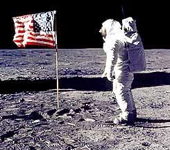 American on the Moon. 'If we don't do it, someone else will'