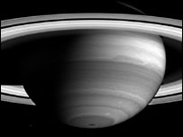 Saturn on approach to Cassini