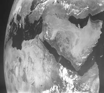 A view of the Middle East, as seen from the European Smart-1 spacecraft