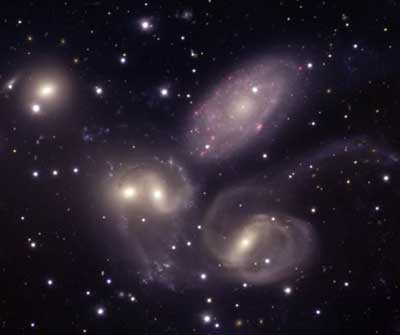 The 'Steven Quintet' is in the middle of a stormy dance. Credit: Gemini, 2004