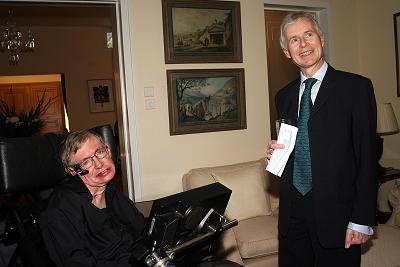 Stephen Hawking and the British Ambassador to Israel