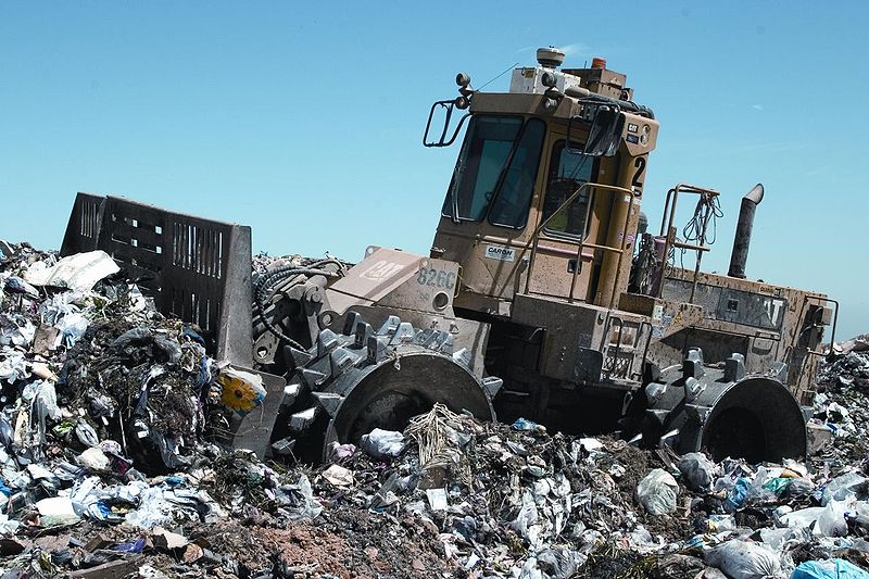 ضغط مكب النفايات في أستراليا. الصورة: من ويكيبيديا