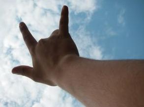 I love you - in sign language. Illustration - Stock Exchange Free Images website http://www.sxc.hu/photo/927640