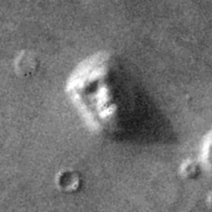 'The face of Mars' as photographed by NASA's Viking spacecraft