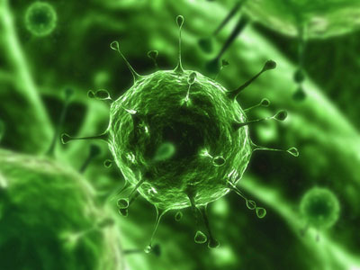 Influenza virus. illustration