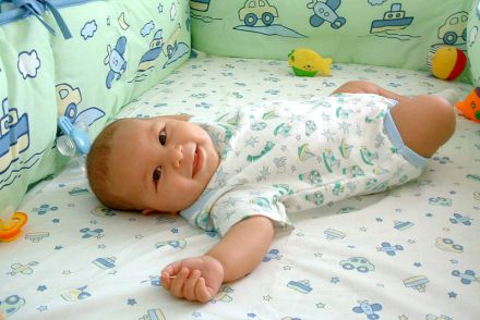 A smiling baby. From Wikipedia