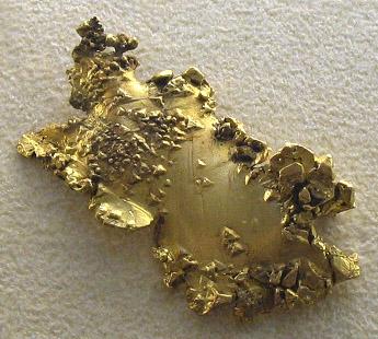 Gold in its raw form. From Wikipedia