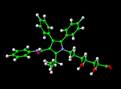 The lipitor molecule. All molecules are based on a limited number of possible structures