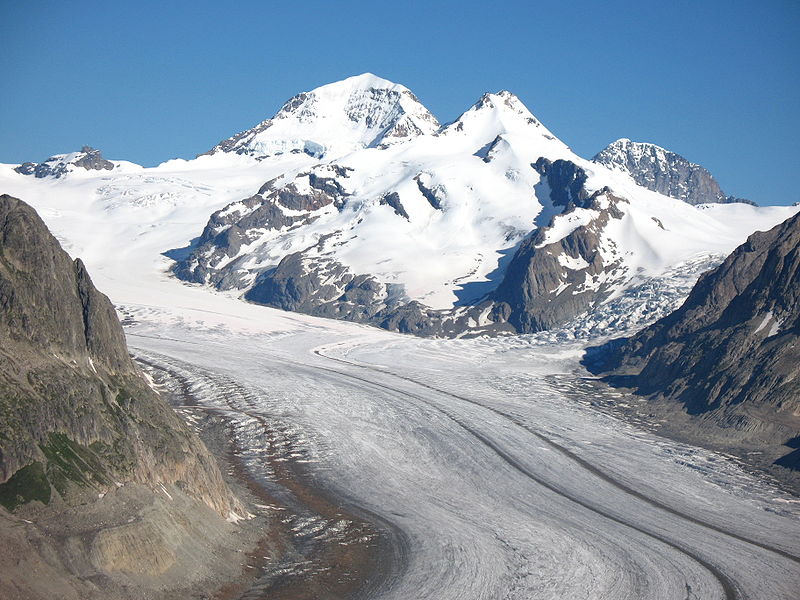 Altsch Glacier, Swiss Alps. (Source: Wikipedia)