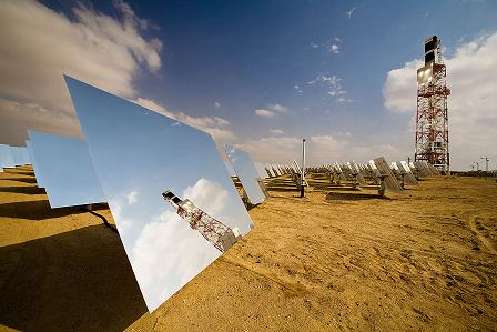 המערכת של ברייט סורס כפי שצולמה במרכז לפיתוח אנרגית השמש, בפארק התעשיות רותם שבדימונה. צילום יח''צ: אילון פז