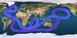 מפת זרמי הים (מקור: ויקיפדיה)