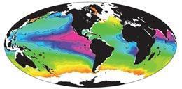 חמצן באוקיאנוסים האדום מסמן ריכוזי חמצן מיזעריים שאינם מאפשרים חיים במים