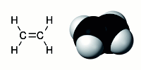 Ethene molecule - ethylene