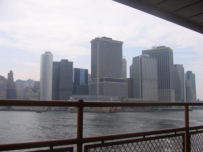 Lower Manhattan from the ferry to Staten Island. July 2008. Photo: Avi Blizovsky