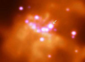 Star clusters in the M20 galaxy, are black holes blown out of them?