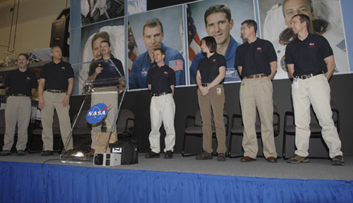 The team members who will upgrade the Hubble