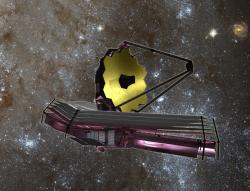 تلسكوب جيمس ويب الفضائي، رسم توضيحي فني. ناسا.