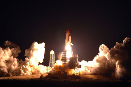 שיגור אנדוור לפנות בוקר, 11 במארץ 2008