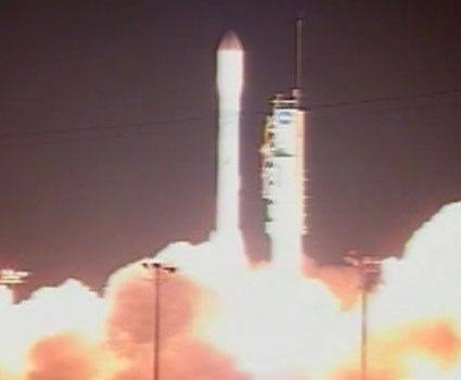 The launch of the Jason 2 satellite