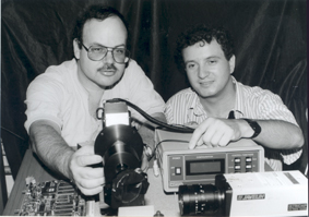 Prof. Daniel Zeifman, on the right, in a photo from 1996