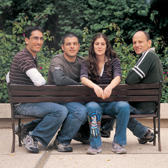 Right: Dr. Eldad Tzhor, Livat Tirosh, Ariel Rinon and Elisha Natan. Get out of context