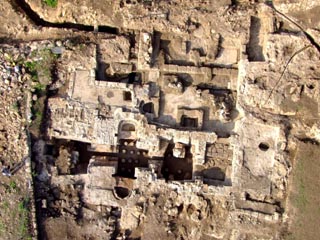 The remains of the Byzantine bath house in Zichron Yaakov. Photo: Antiquities Authority