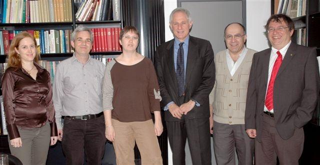 Check Point and Tel Aviv University officials at the opening ceremony of the research institute