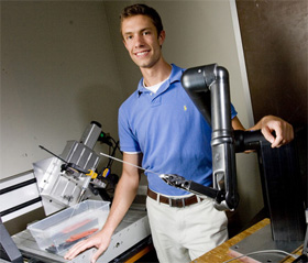 Investigator Rogers and his surgical robot