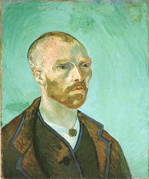 Self-portrait of Van Gogh (dedicated to Gauguin). Source: Wikimedia