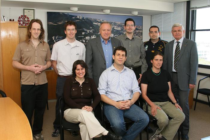 The winners of grants from the European Union, and the heads of the Technion
