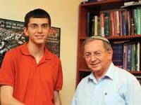 Itamar and Prof. Koa. Photo: Bar-Ilan University