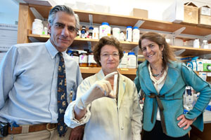 The three researchers from the Children's Hospital of Philadelphia and the University of Pennsylvania