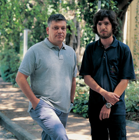 מימין: דר' מיכאל אוקון ודר' אילן למפל, מכון ויצמן. תיאום מלא