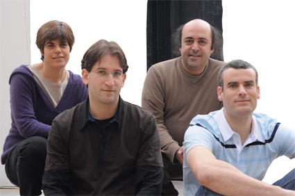 From the right: Sharon Richab, Prof. Avi Levy, Itai Tirosh and Prof. Naama Barkai. genetic expression