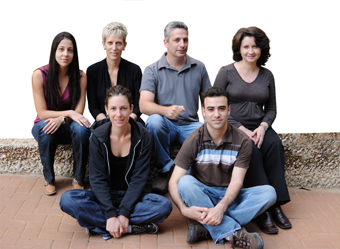 Top right: Ira Gurevich, Dr. Guy Shahar, Dr. Tali Pepperman and Julia Parsha. Bottom right: Idan Milo and Orna Tal. Vaccine race