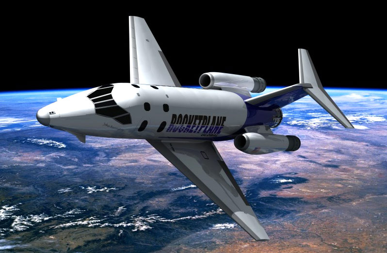 מטוס החלל המסחרי של חברת rocketplane (איור)