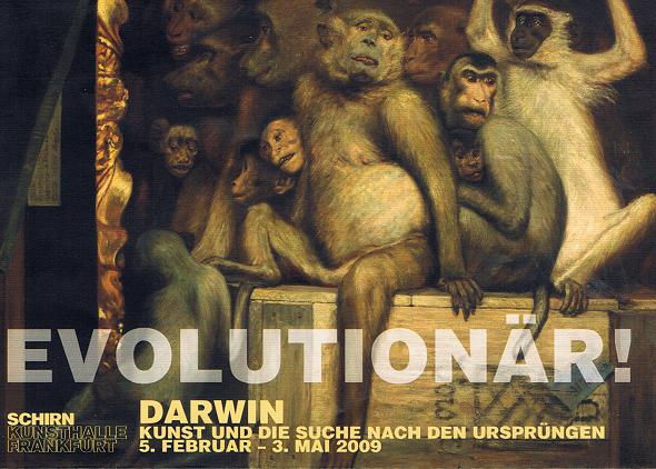 העלון הרשמי של תערוכת אמנות בהשראת דארווין בפרנקפורט
