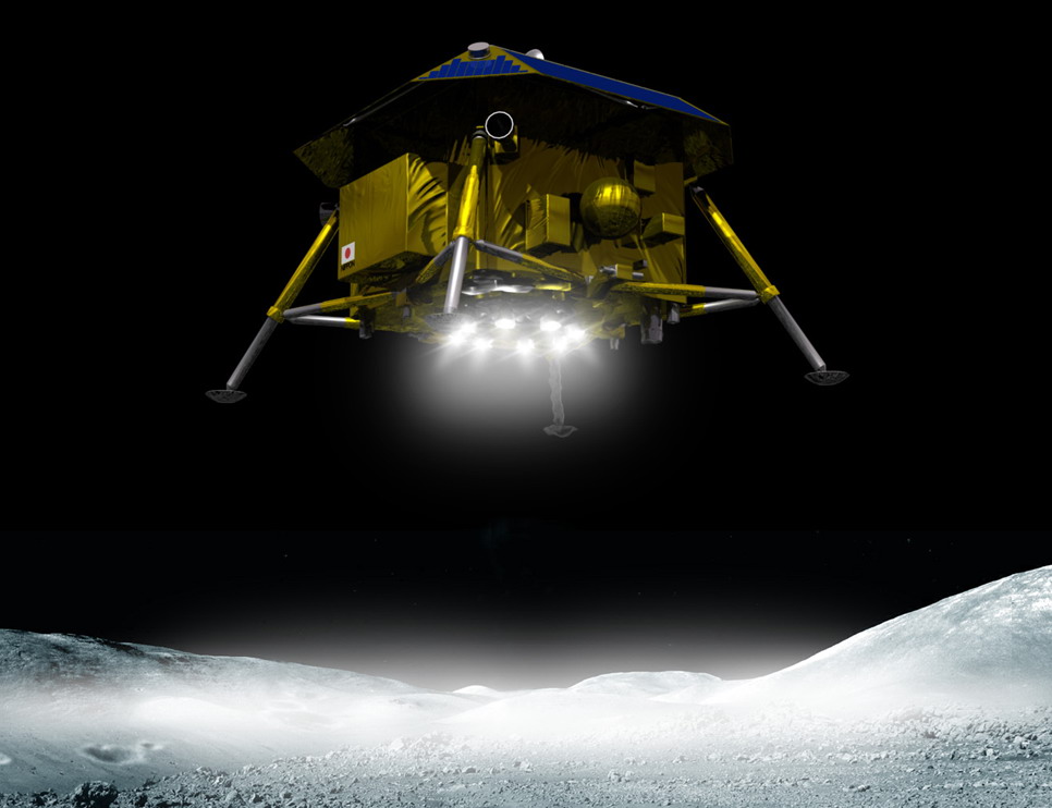 Illustration of the Japanese lunar probe Selene 2