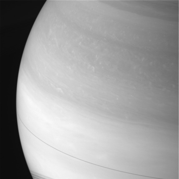 Equinox on Saturn. Photograph of the Cassini spacecraft on 12/9/09